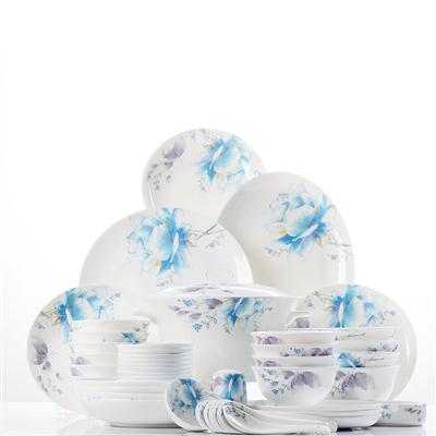 欧美jb视频网址48头聆听花开骨瓷礼品餐具套装